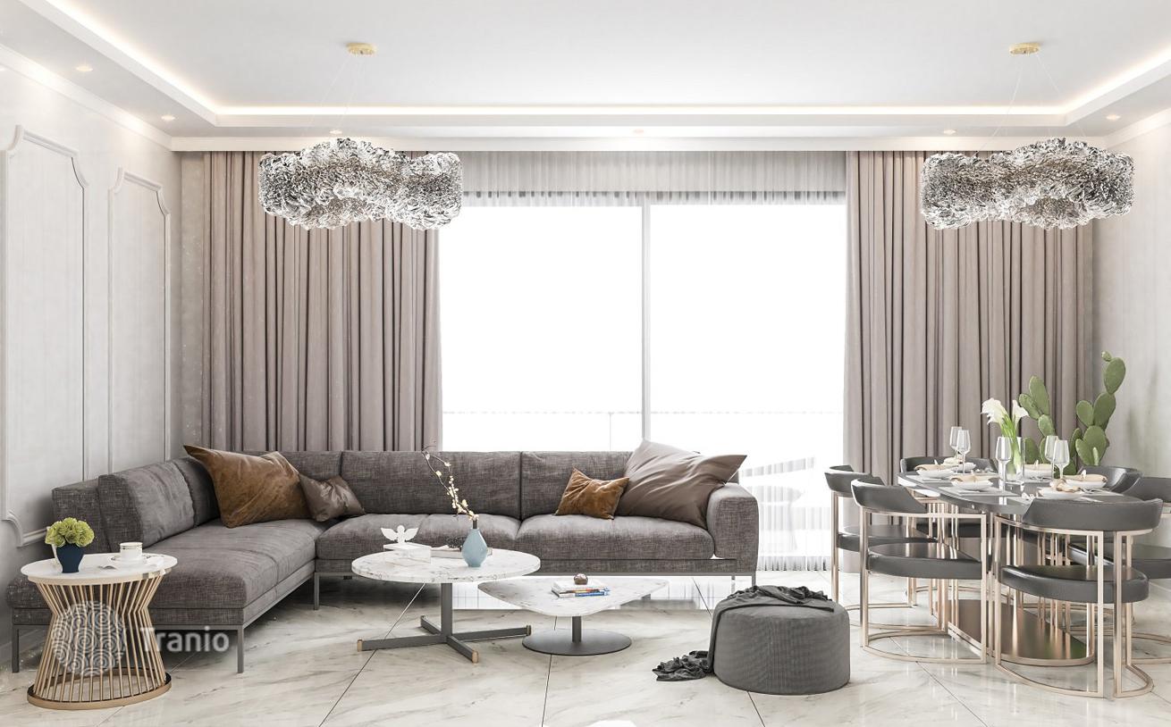 New Residential Complex with Shared Pool in Oba, Alanya