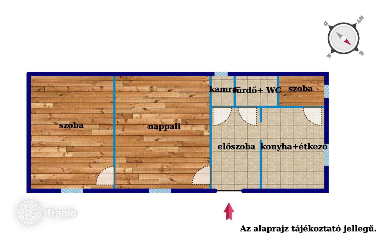 3-комнатная квартира 69 м² в Будапеште, Венгрия, фото 3