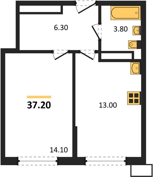 1-Bedroom Apartment in Porto-Novo, Tsemdolina