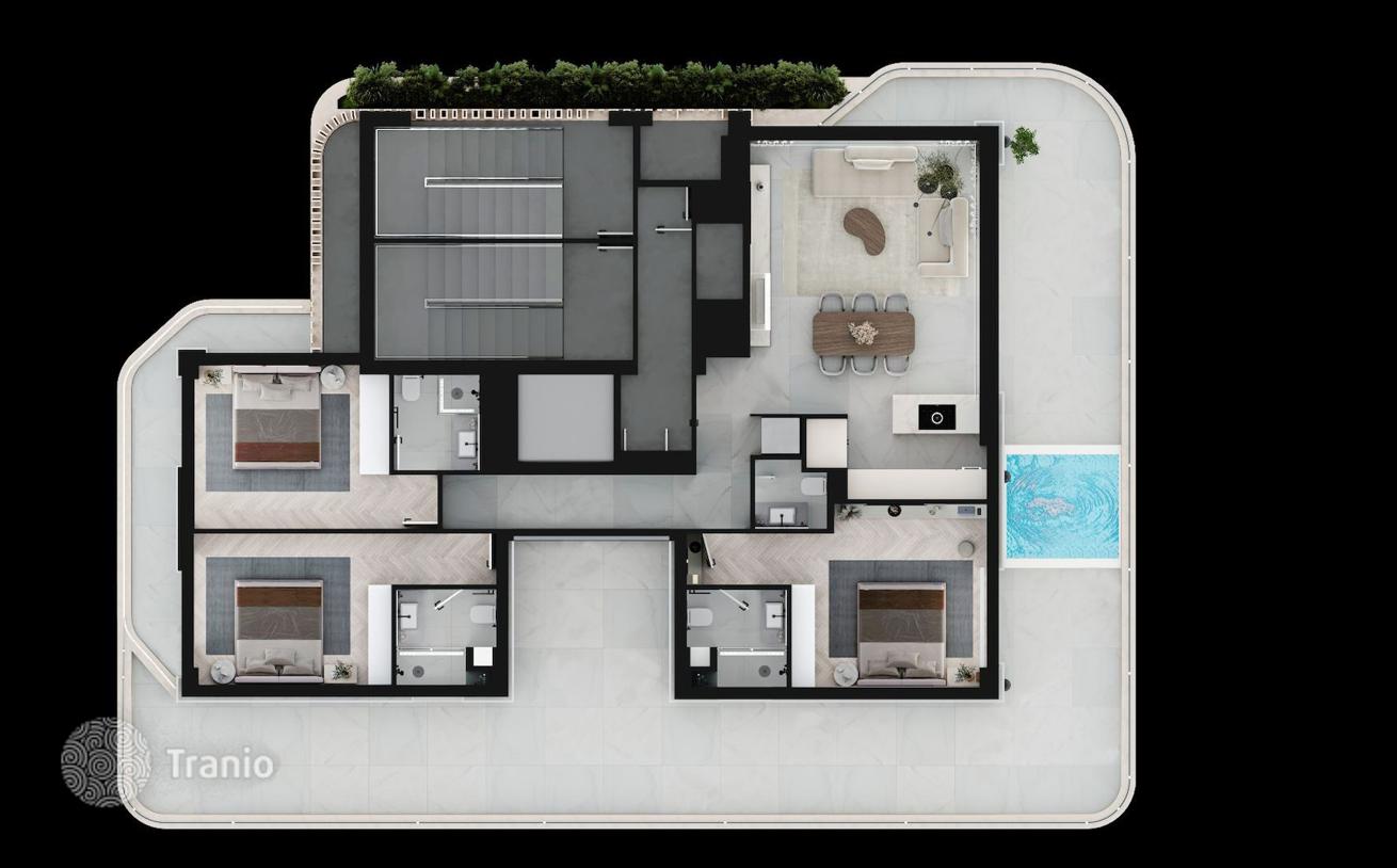 3-комнатная квартира 220 м² в городе Ларнаке, Кипр, фото 2