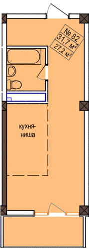Studio Apartment on the 10th Floor in Marmelade, Sochi
