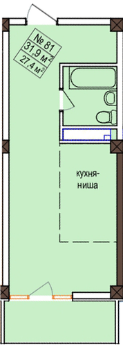 Studio Apartment on the 10th Floor in Marmelad, Sochi