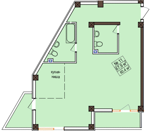 Studio Apartment in Marmeld, Sochi