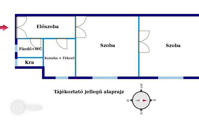 2-комнатная квартира 76 м² в Районе V (Белварош-Липотвароше), Венгрия