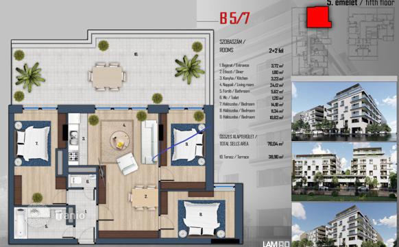 3-Bedroom Apartment in District XIII, Budapest