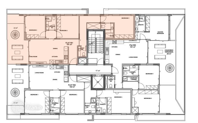 3-комнатная квартира 110 м² в Ливадии, Кипр, фото 2