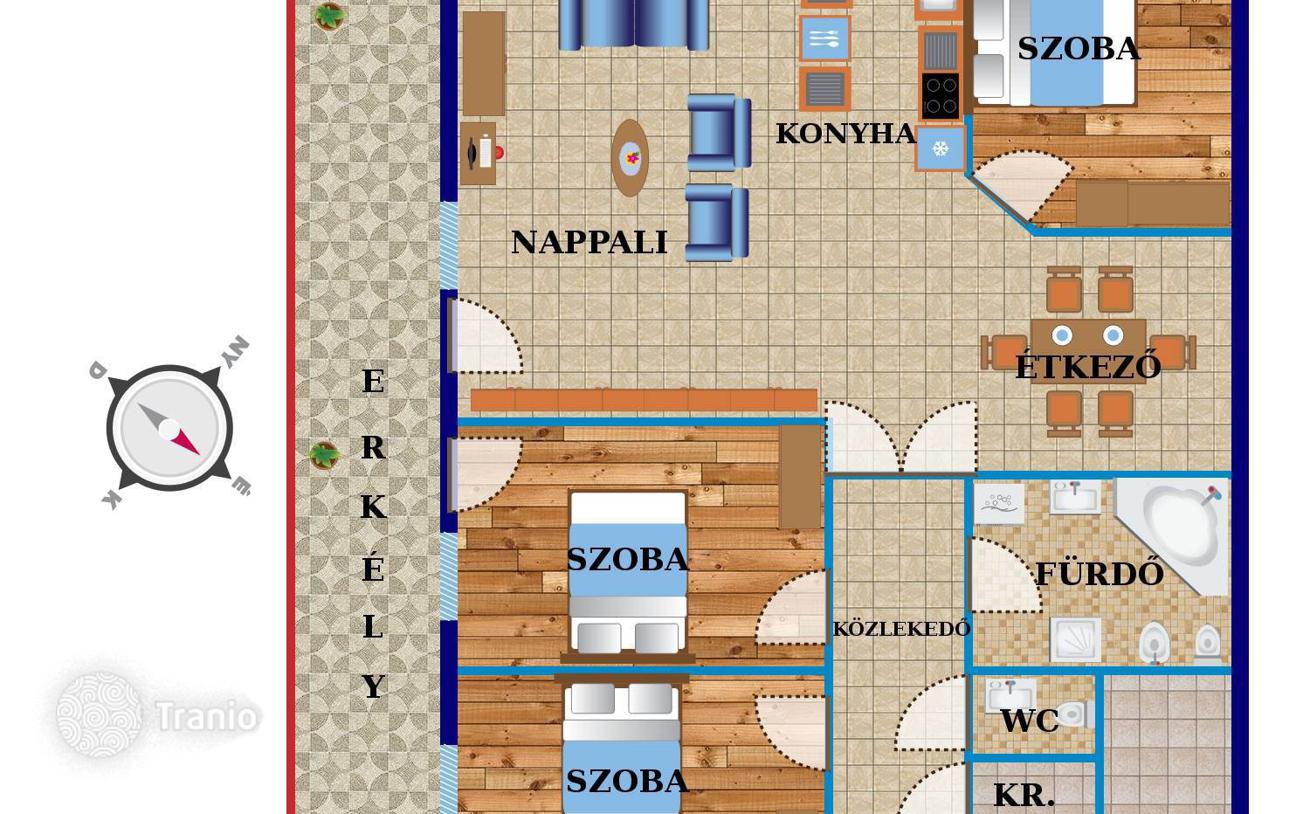 4-комнатная квартира 115 м² в Районе XIV (Зугло), Венгрия, фото 3