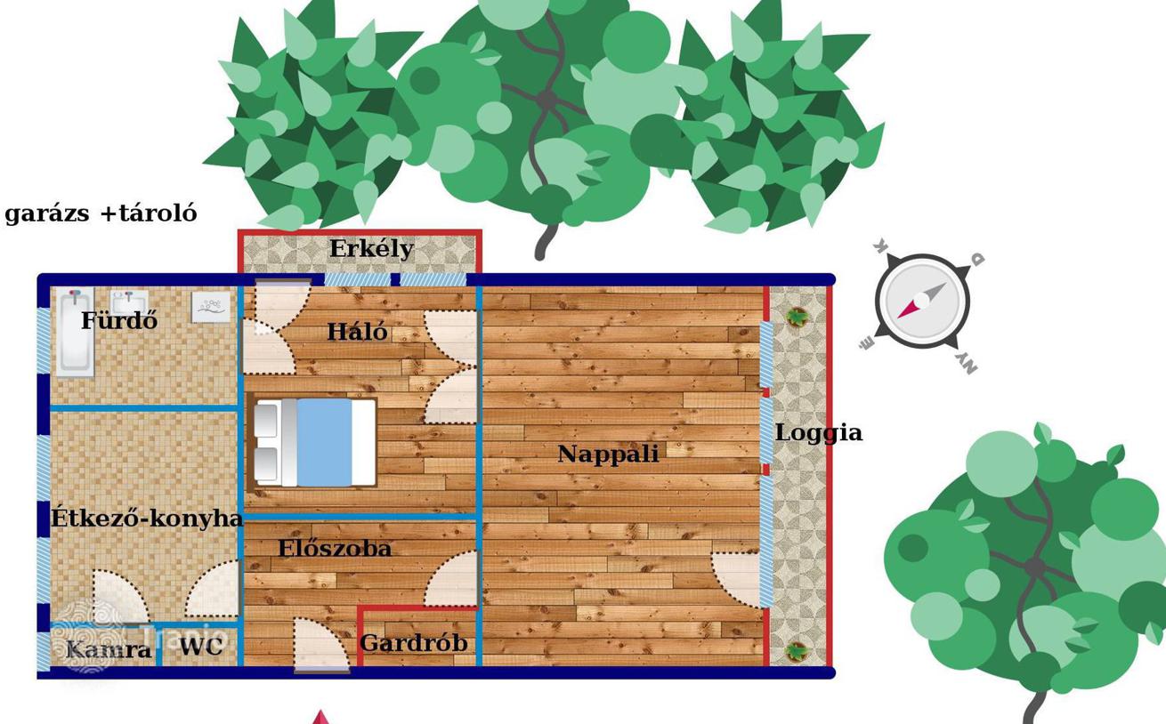 2-комнатная квартира 63 м² в Районе I (Районе Крепости), Венгрия