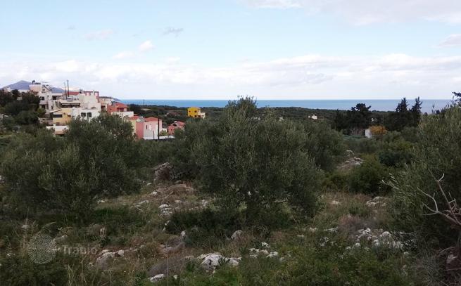 Land Plot with Sea and Mountain Views in Plaka, Crete