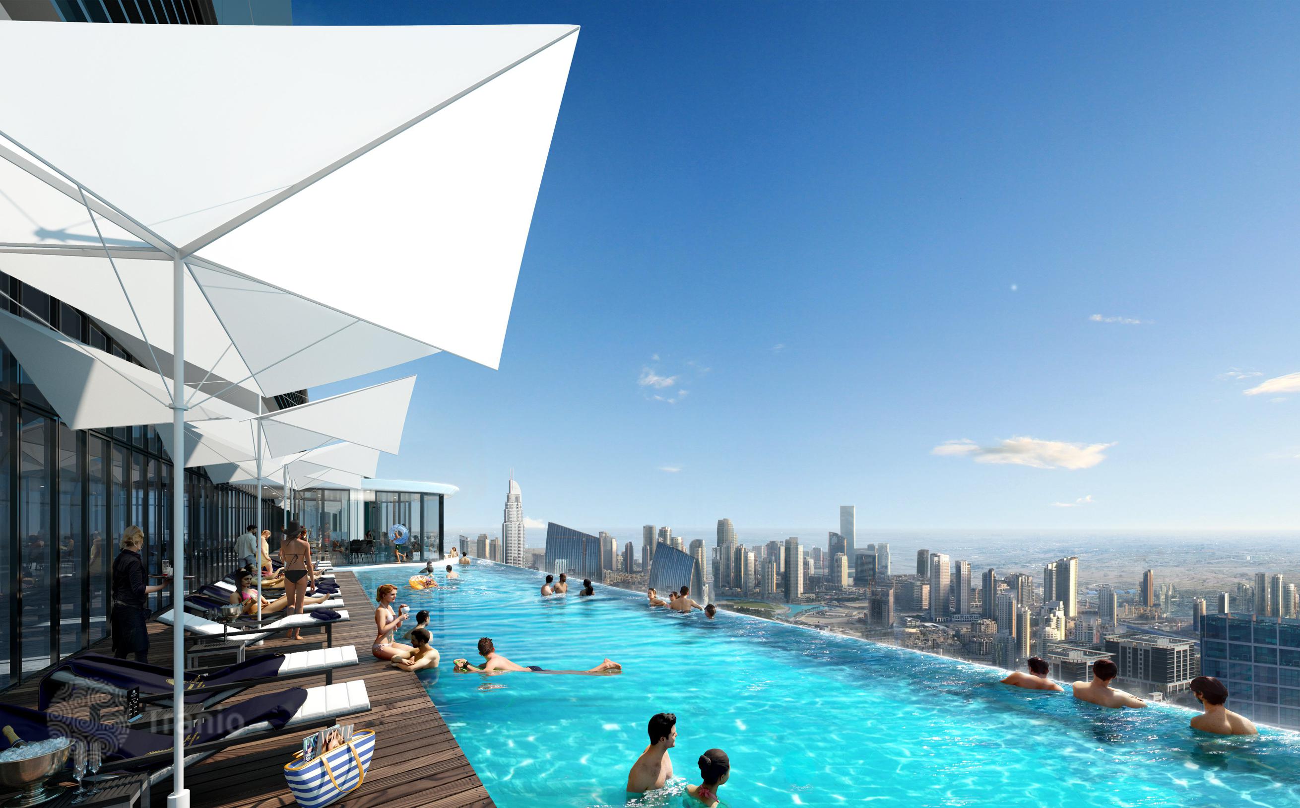 Apartments with Home Theater in Paramount Tower, Business Bay, Dubai