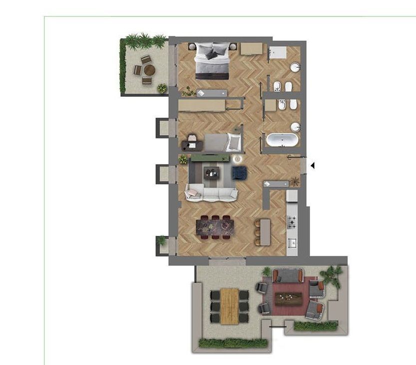 Пентхаус в Риме, Италия, 106 м²