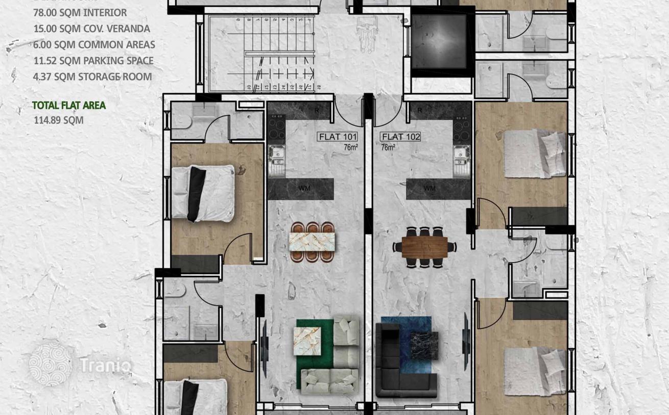 1-Bedroom Apartment in Aradipio, Cyprus, photo 4
