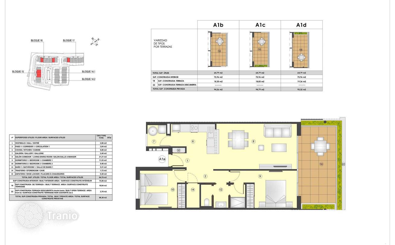 2-комнатная квартира 95 м² в Торревьехе, Испания, фото 2