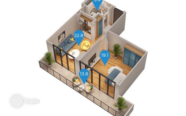 1-Bedroom Apartment with Sea View in Batumi