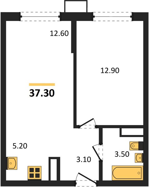 Studio Apartment in Porto-Novo, Tsemdolina