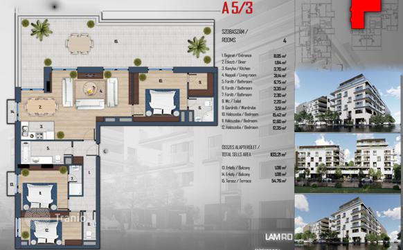 3-Bedroom Apartment in District XIII, Budapest