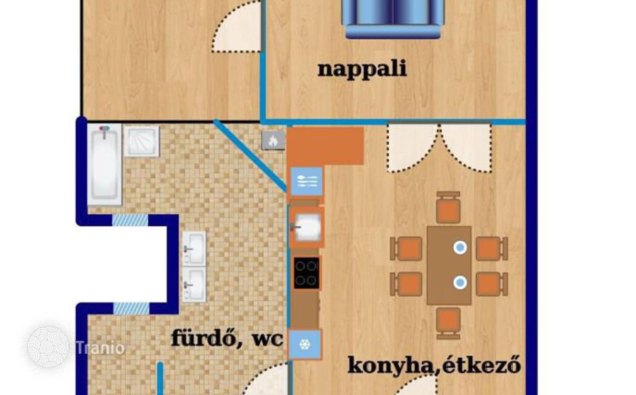 3-комнатная квартира 80 м² в Районе I (Районе Крепости), Венгрия, фото 2