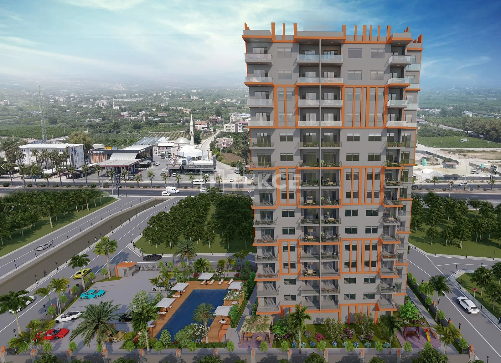 2-Bedroom Apartment with Sea and City Views in Mersin