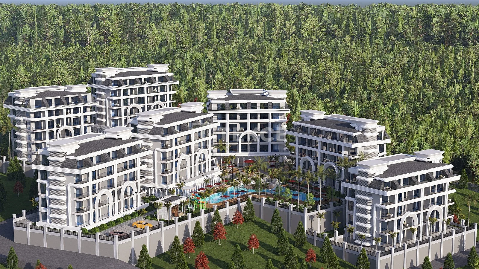 1-Bedroom Apartment with Sea and City Views in Kestel, Alanya