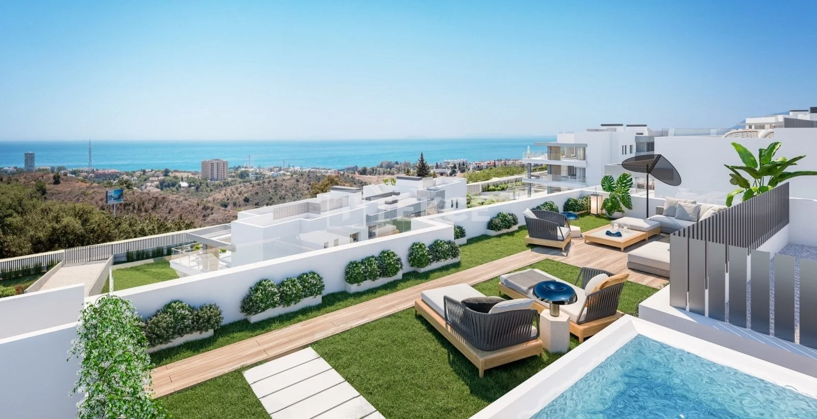 3-Bedroom Penthouse with Sea and Mountain Views in Marbella