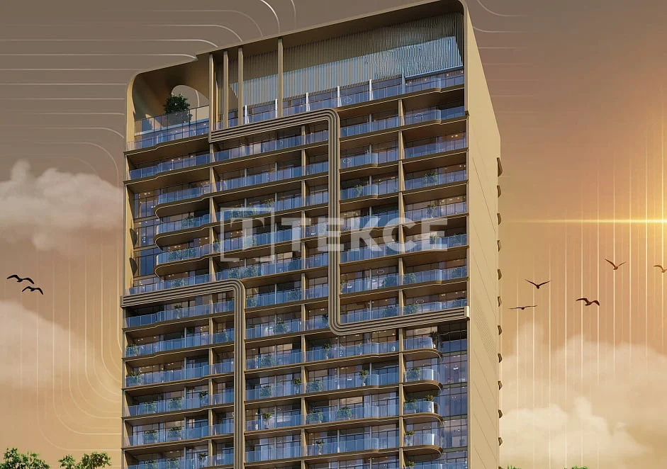 3 комнаты (2 спальни) в Jumeirah Village Circle с видом на город