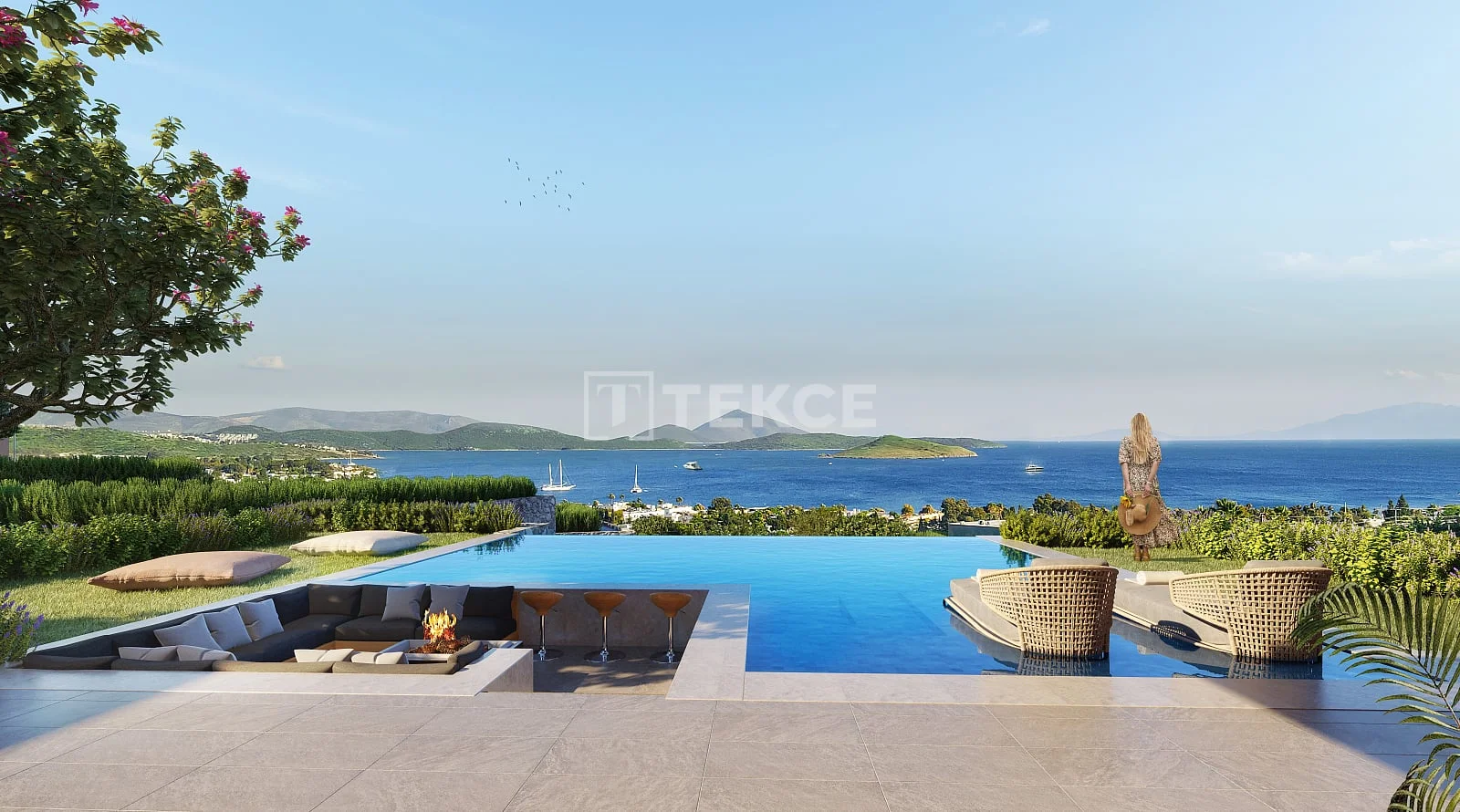 6-Bedroom Villa with Sea View in Bodrum