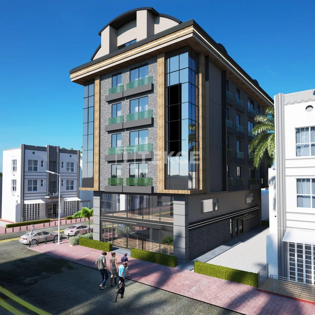 Commercial Space 300 m² with City View in Central Alanya