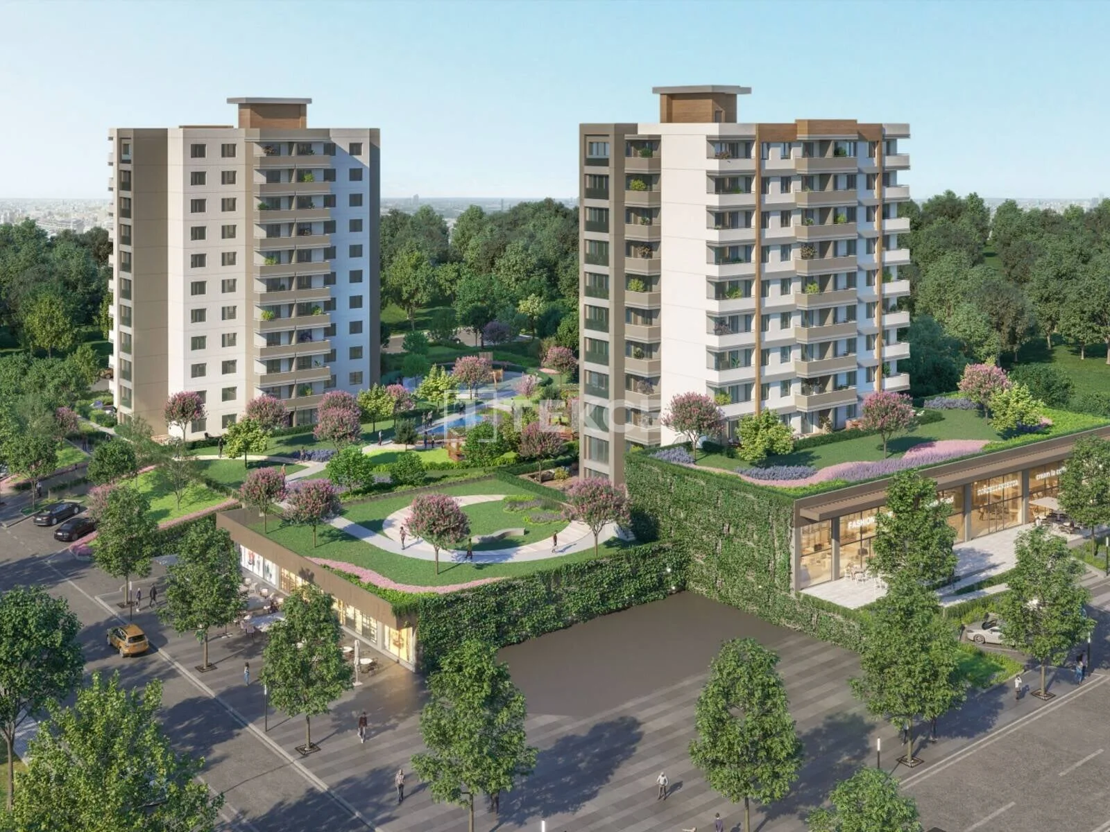 4-комнатная квартира в Стамбуле с видом на природу