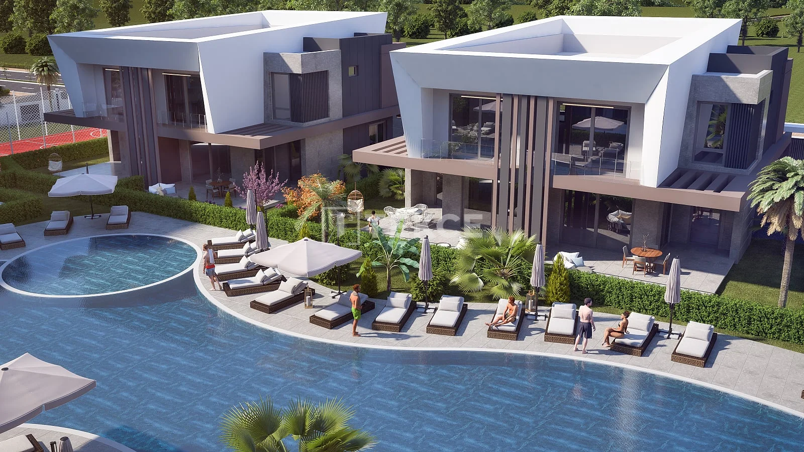 4-Bedroom Villa with Private Garden in Aksu, Antalya