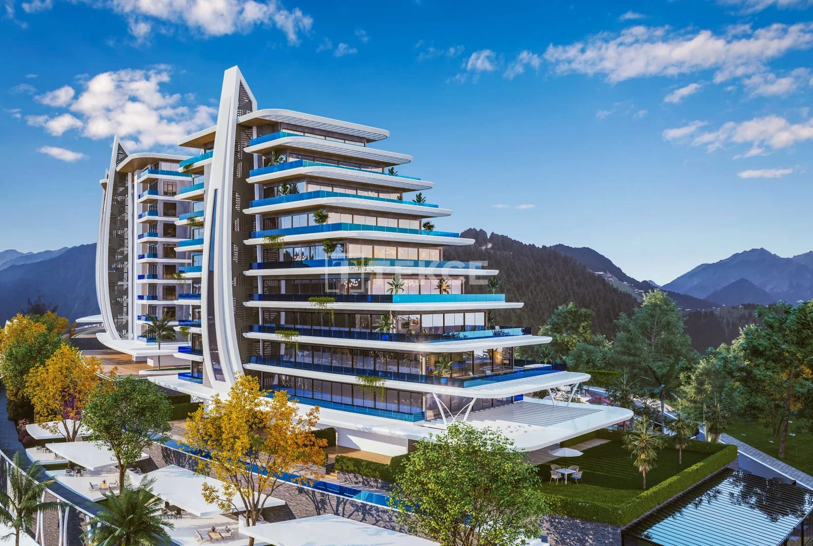 Современная квартира 4 комнаты (3 спальни) в Алании с видом на море и горы, фото 5