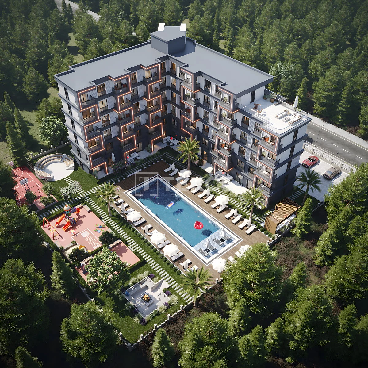 Новая квартира 2 комнаты (1 спальня) в Аксу, Анталия, фото 4