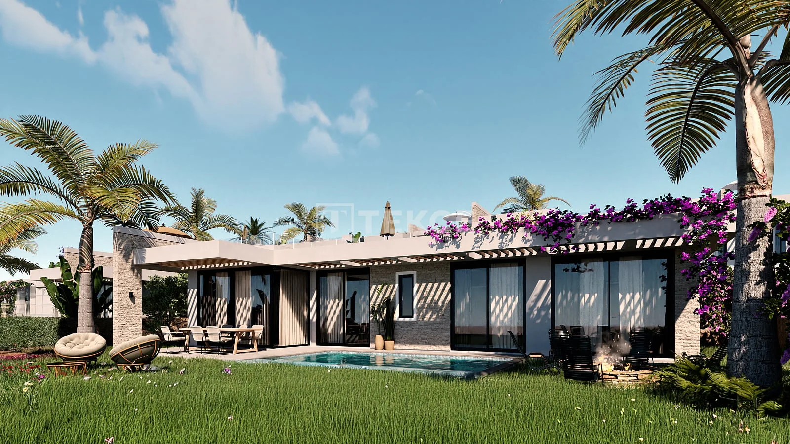 3-Bedroom Villa with Sea View and Private Pool in Kyrenia