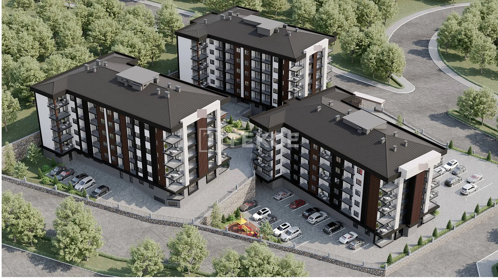 1-Bedroom Apartment with Sea and City Views in Trabzon