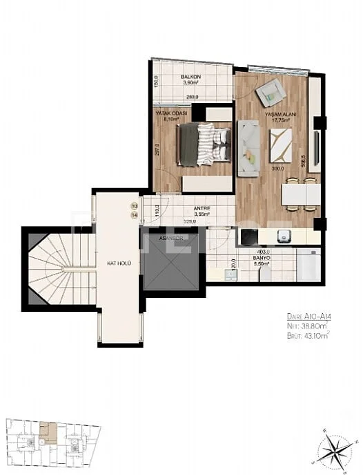 1-Bedroom Apartment in Kadikoy, Istanbul, photo 4