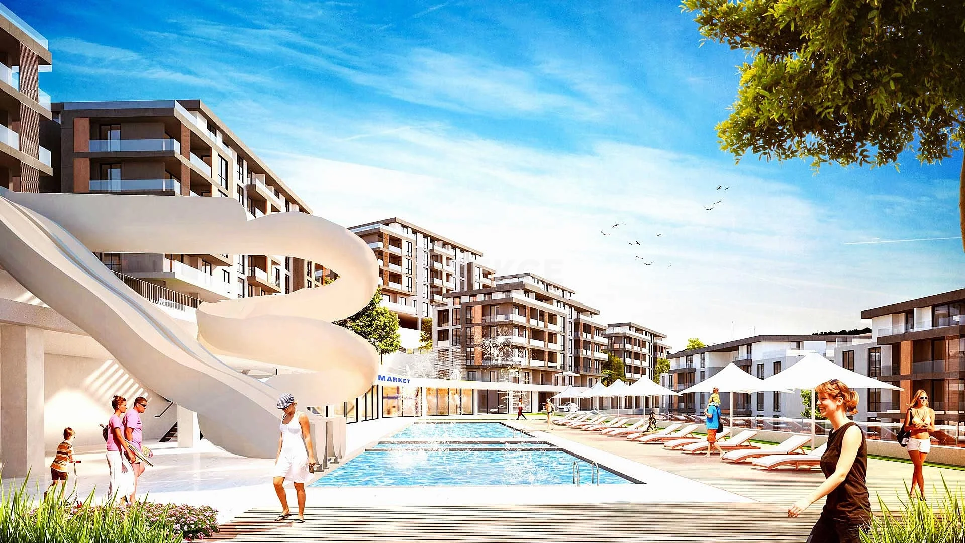 2-Bedroom Apartment with Sea View in Güzelvali, Mudanya