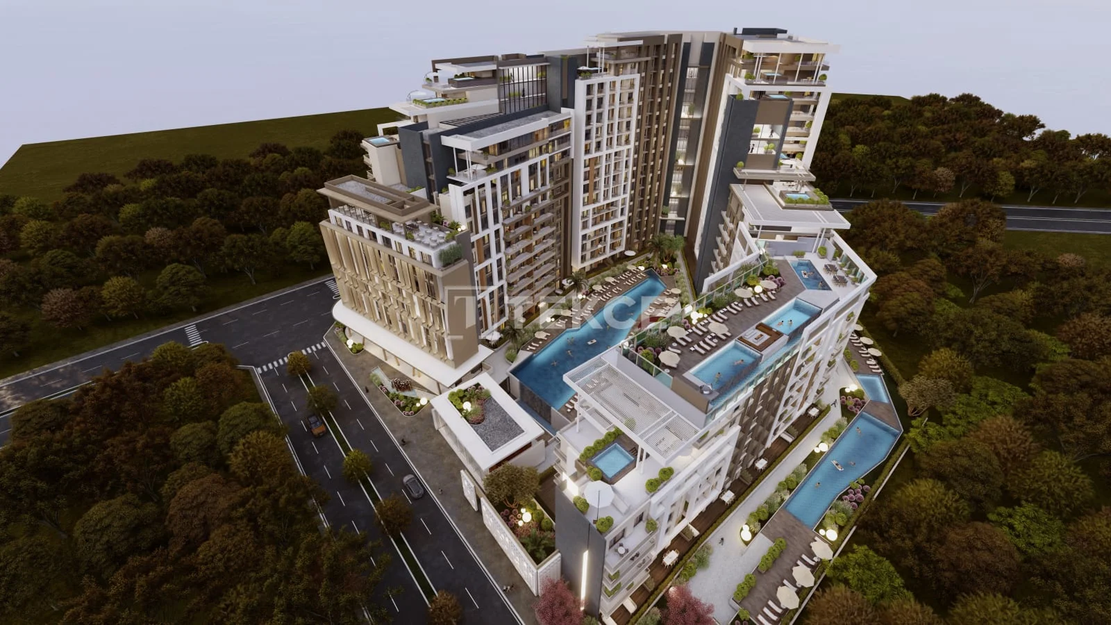 1-Bedroom Apartment with Private Pool and Sea View in Aksu, Antalya