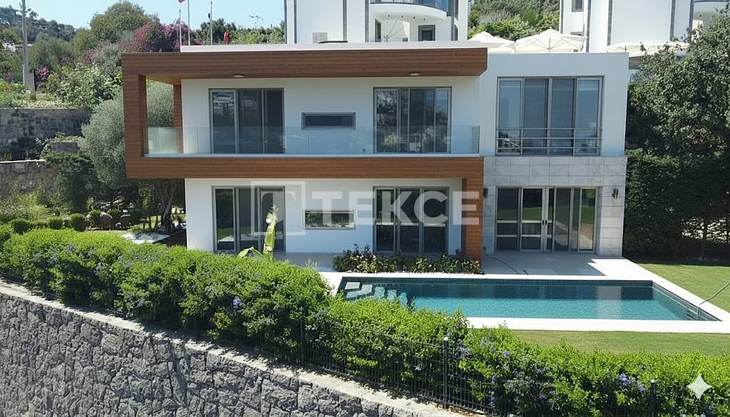 4-Bedroom Villa with Private Pool and Sea View in Yalikavak, Bodrum