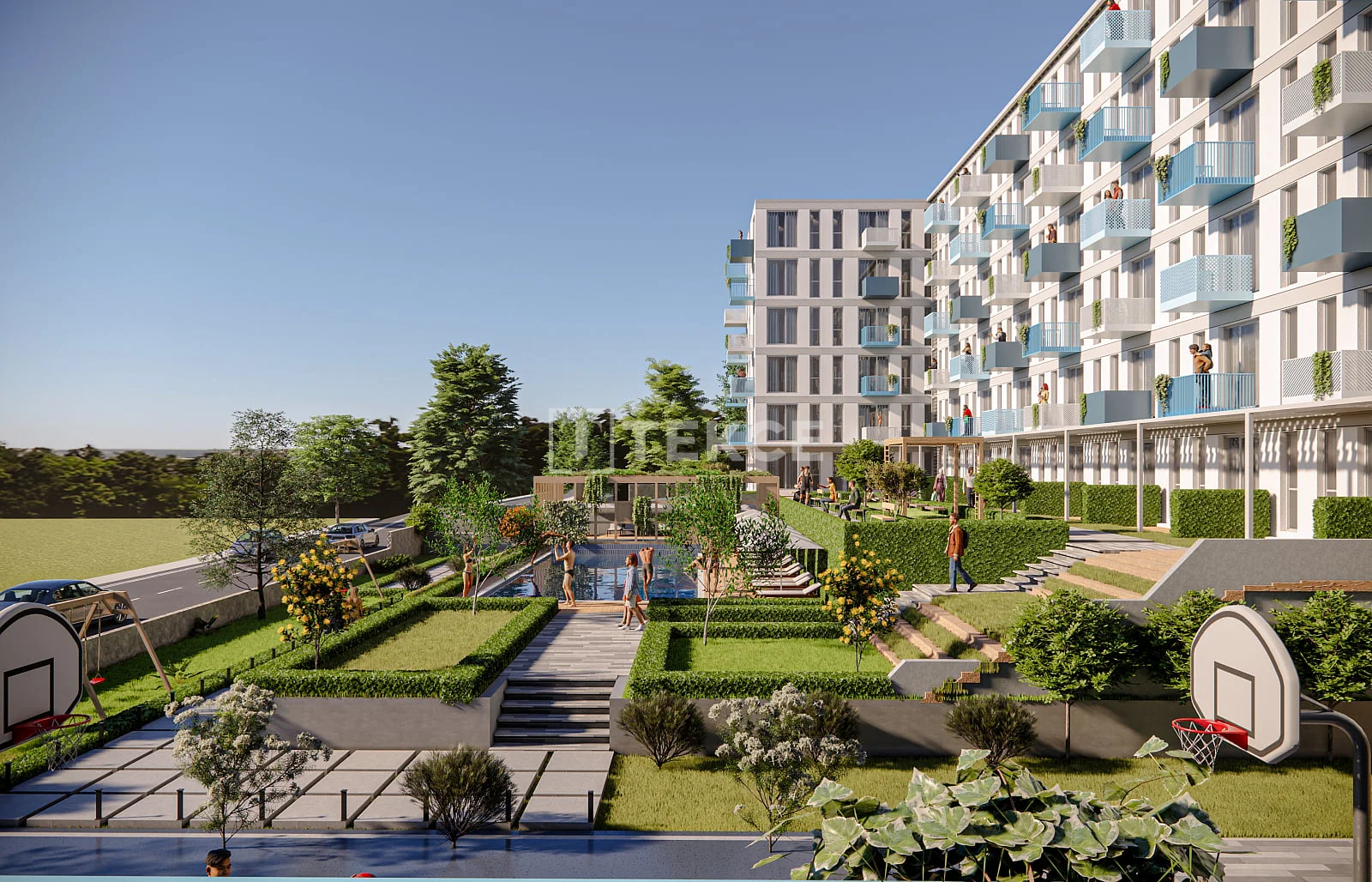1-Bedroom Apartment with Sea View and Private Pool in Armutlu, Yalova