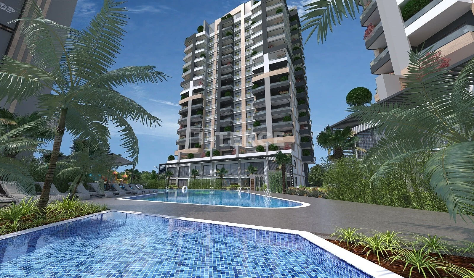 1-Bedroom Apartment with Sea and City Views in Mersin