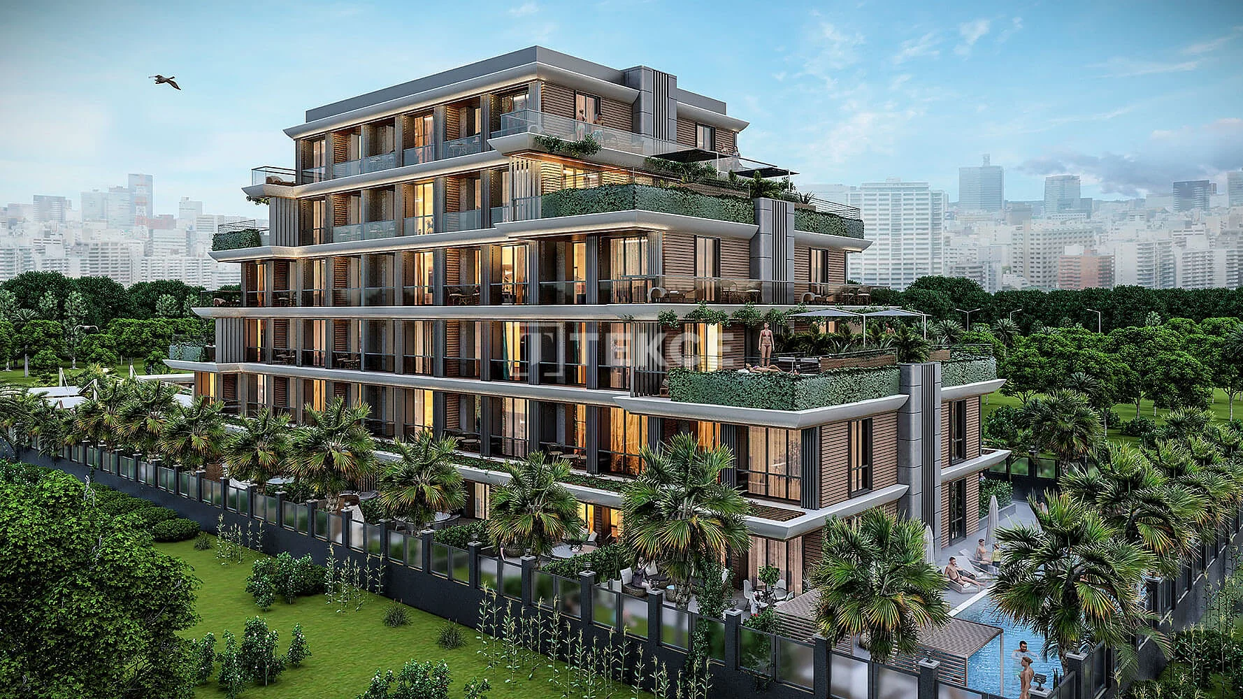 1-Bedroom Apartment with Private Pool in Aksu, Antalya
