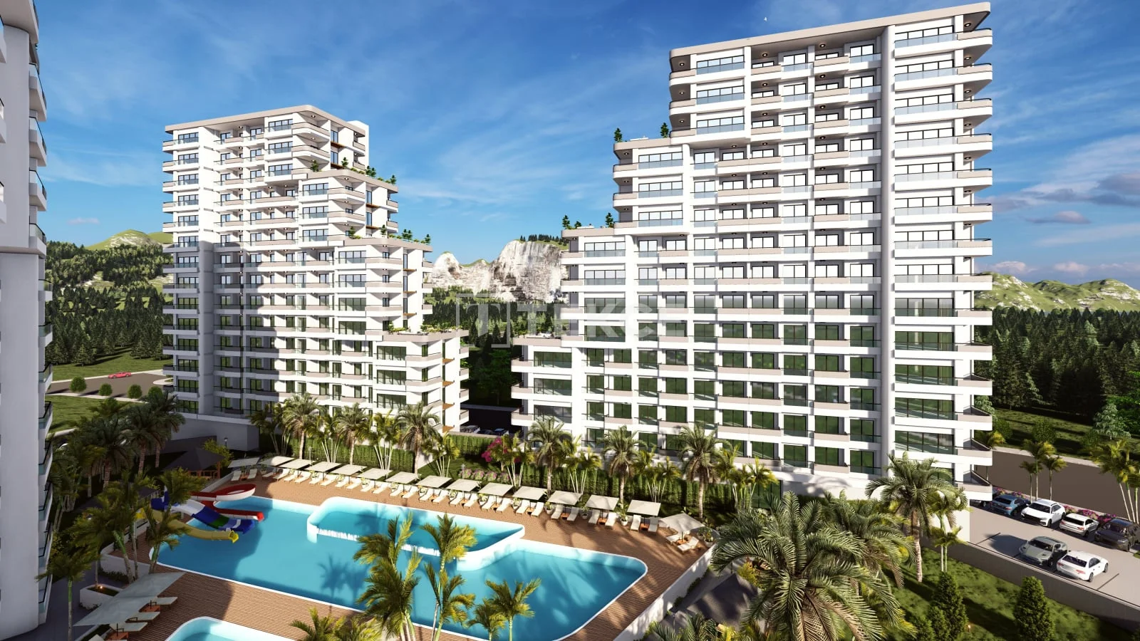 1-Bedroom Apartment with Sea and City Views in Mersin