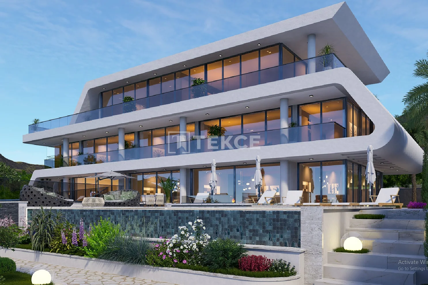 6-Bedroom Villa with Private Pool and Sea View in Cikcilli, Alanya