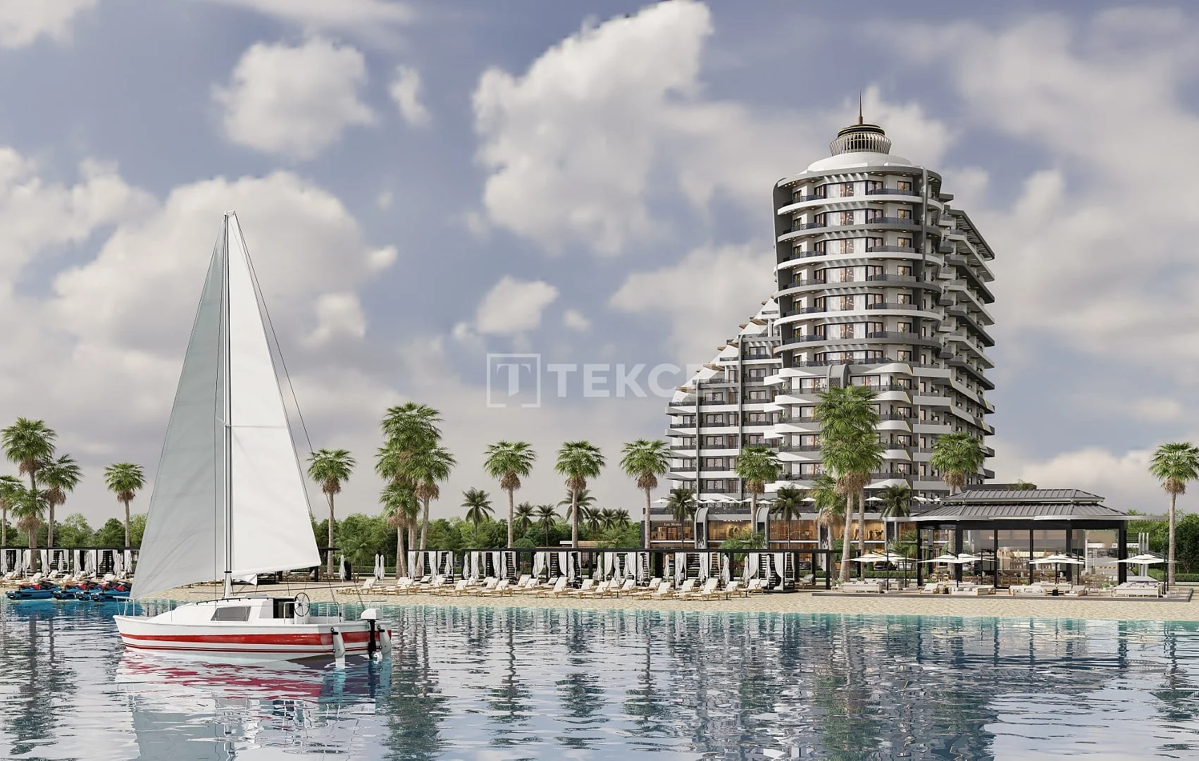 2-комнатная квартира (1 спальня) в Лефке с видом на море, фото 3