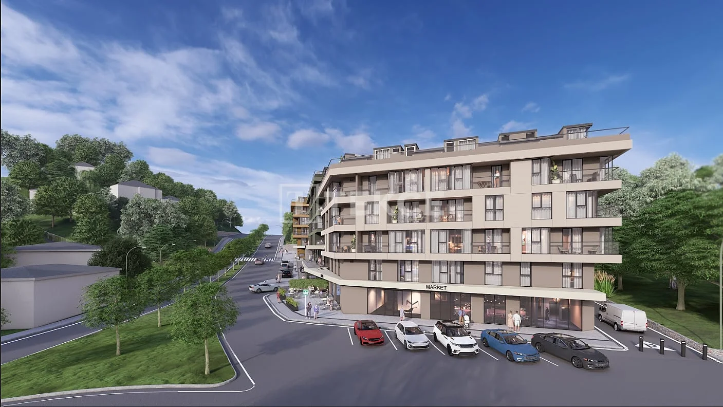 Новая 2-комнатная квартира в Бейкоз, Стамбул, с видом на город, фото 5