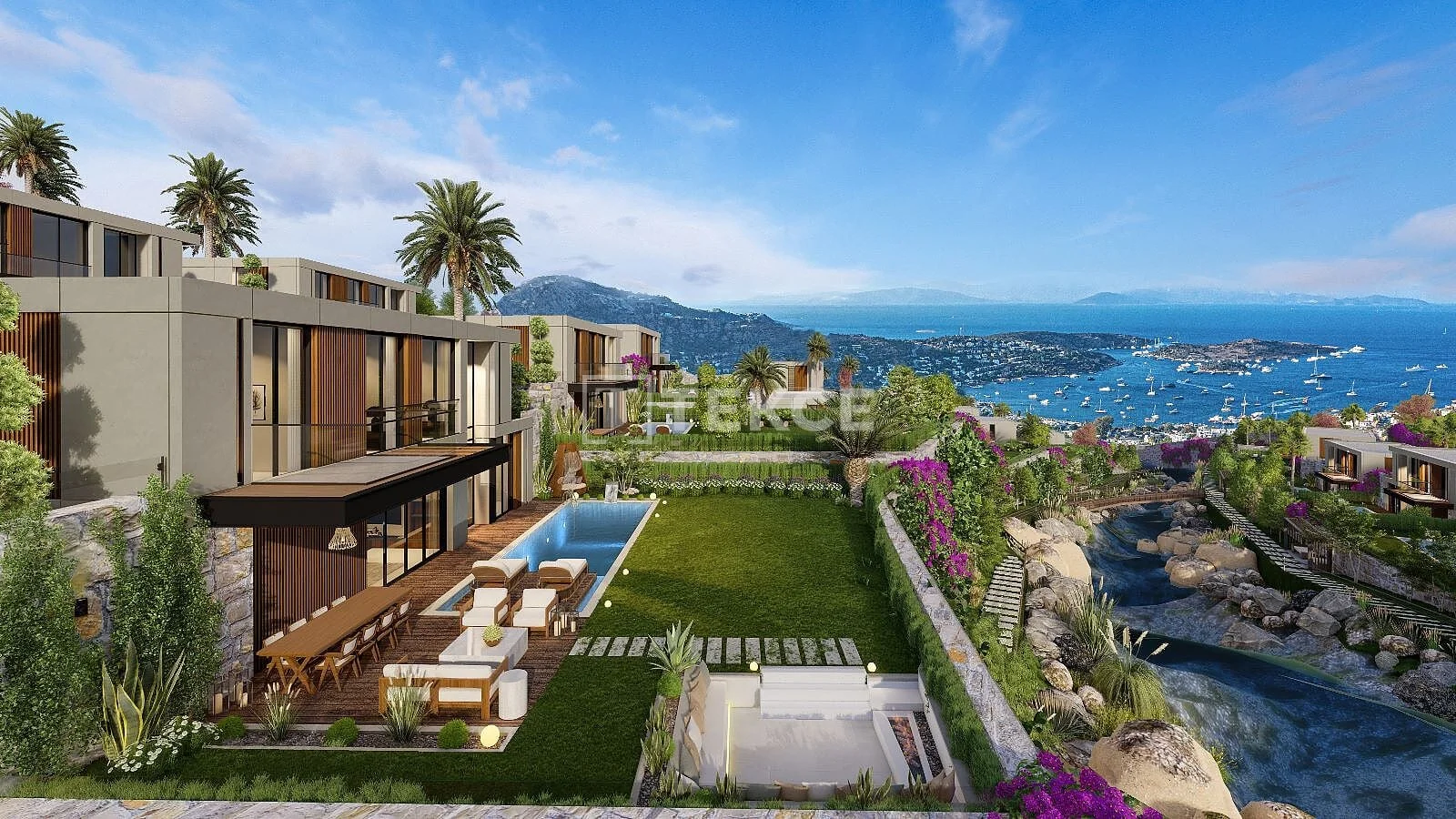 4-Bedroom Villa with Private Pool and Sea View in Bodrum