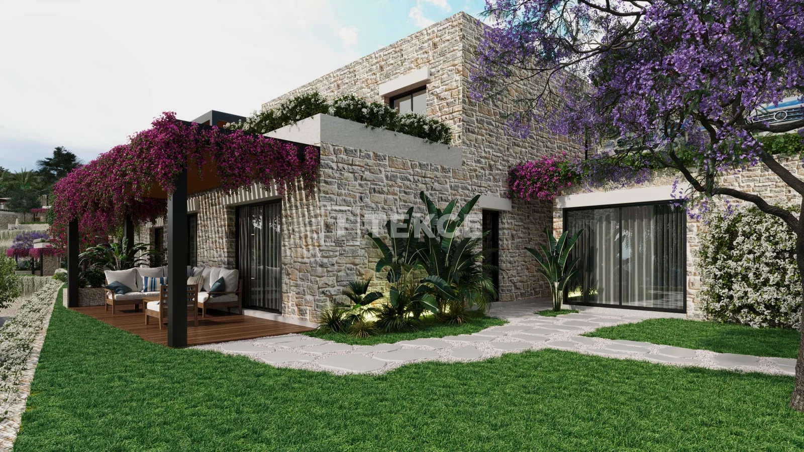 3-Bedroom Apartment with Sea View in Bodrum