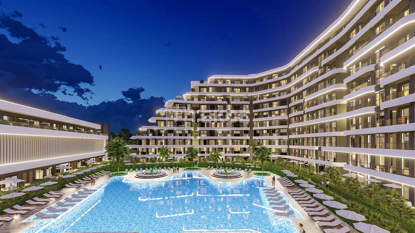1-Bedroom Apartment with Private Pool in Aksu, Antalya