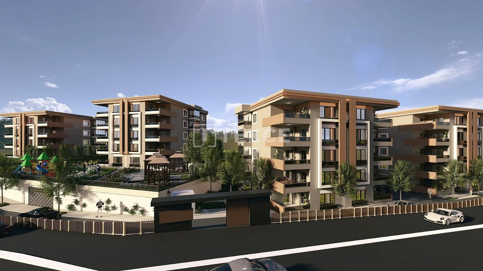 3-Bedroom Apartment with Sea View in Trabzon