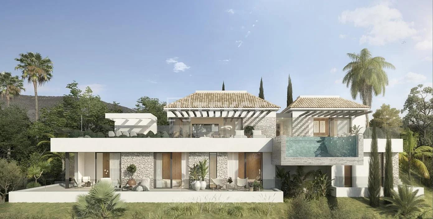 4-Bedroom Villa with Sea and Golf Course Views in Mijas