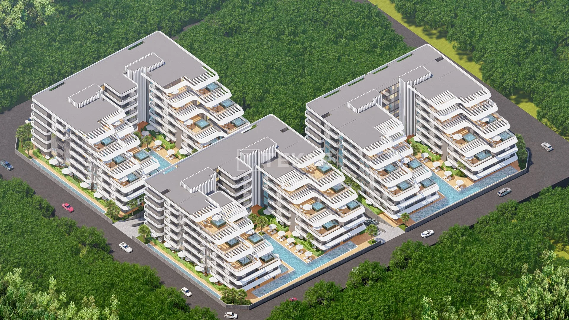 Новая квартира 3 комнаты (2 спальни) в Аксу, Анталия, фото 4